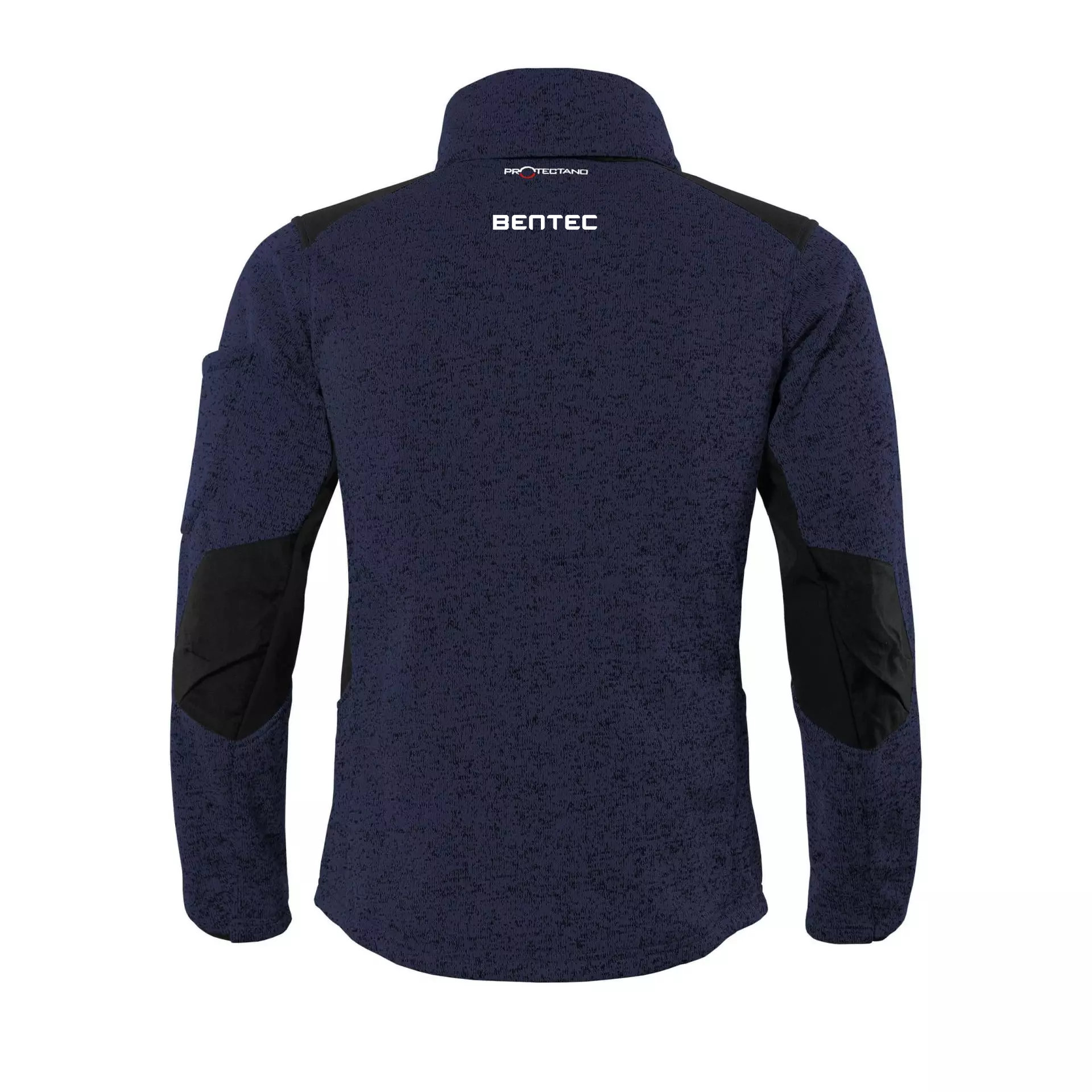 Winter Arbeitsjacke - Strickfleece "Protectano" -navy meliert-