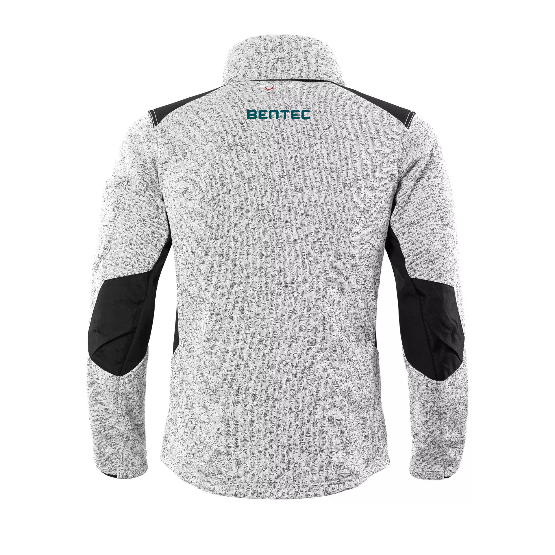 Winter Arbeitsjacke - Strickfleece "Protectano" -weiß meliert-
